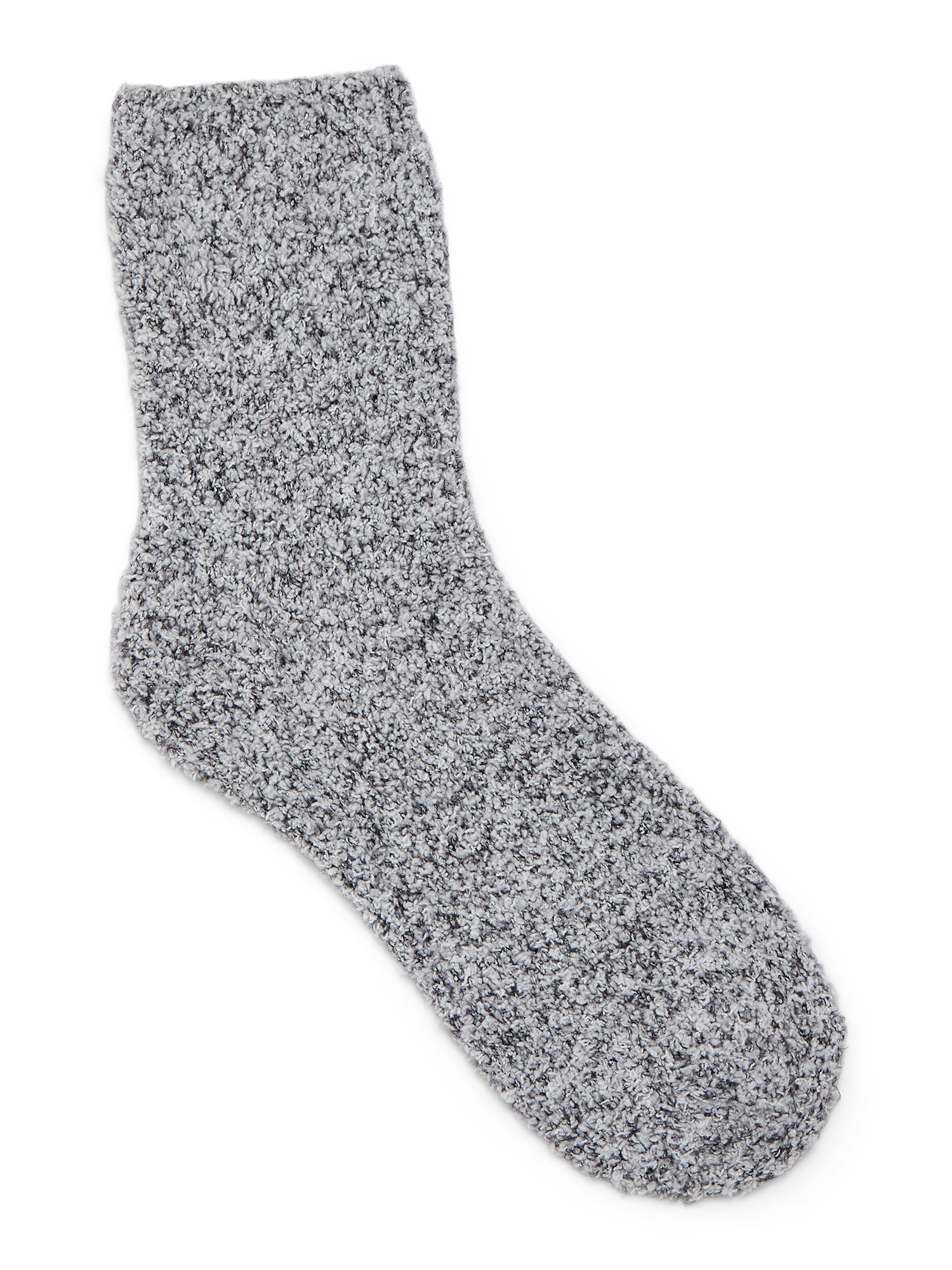 Joyspun Women's Double Layer Crew Lounge Socks, 3-Pack, Fits Shoe Sizes 4-10