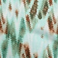 thumbnail image 1 of oneOone Velvet Aqua Blue Fabric Abstract Glitch Effect Sewing Material Print Fabric By The Yard 58 Inch Wide, 1 of 7
