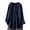 Blue, variant on JAWAFANGE 3/4 Shirts for Women Bulk Shirts Women Casual Solid Fold Shirt Round Neck Blouse Button Blouse Long Sleeve Tops Retirement Gifts for Women Outlet Clearance