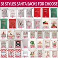 thumbnail image 3 of Bolsa de Papá Noel de lona con cordón para niños y niñas, bolsa de almacenamiento de juguetes de dulces, regalos de Navidad, 50x70cm, 1 unidad, 3 of 4
