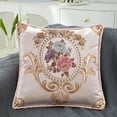 thumbnail image 4 of chaungfeng Vintage Euro Emboss Flower Pillows Covers 18.9"x18.9",Sofa Upholstery Cushion Cover, Car Office Bedrooms Home Backrests Pillowcases, 4 of 6