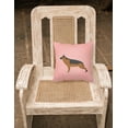 thumbnail image 2 of Carolines Treasures BB3624PW1414 German Shepherd Checkerboard Pink Fabric Decorative Pillow, 2 of 2