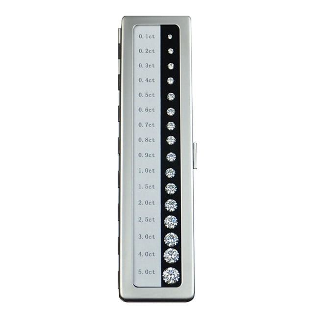 tamizeot Diamond Color Scale Master Tester Tools Weight Accuracy Diamond Durable High silver 20x5x1.6cm