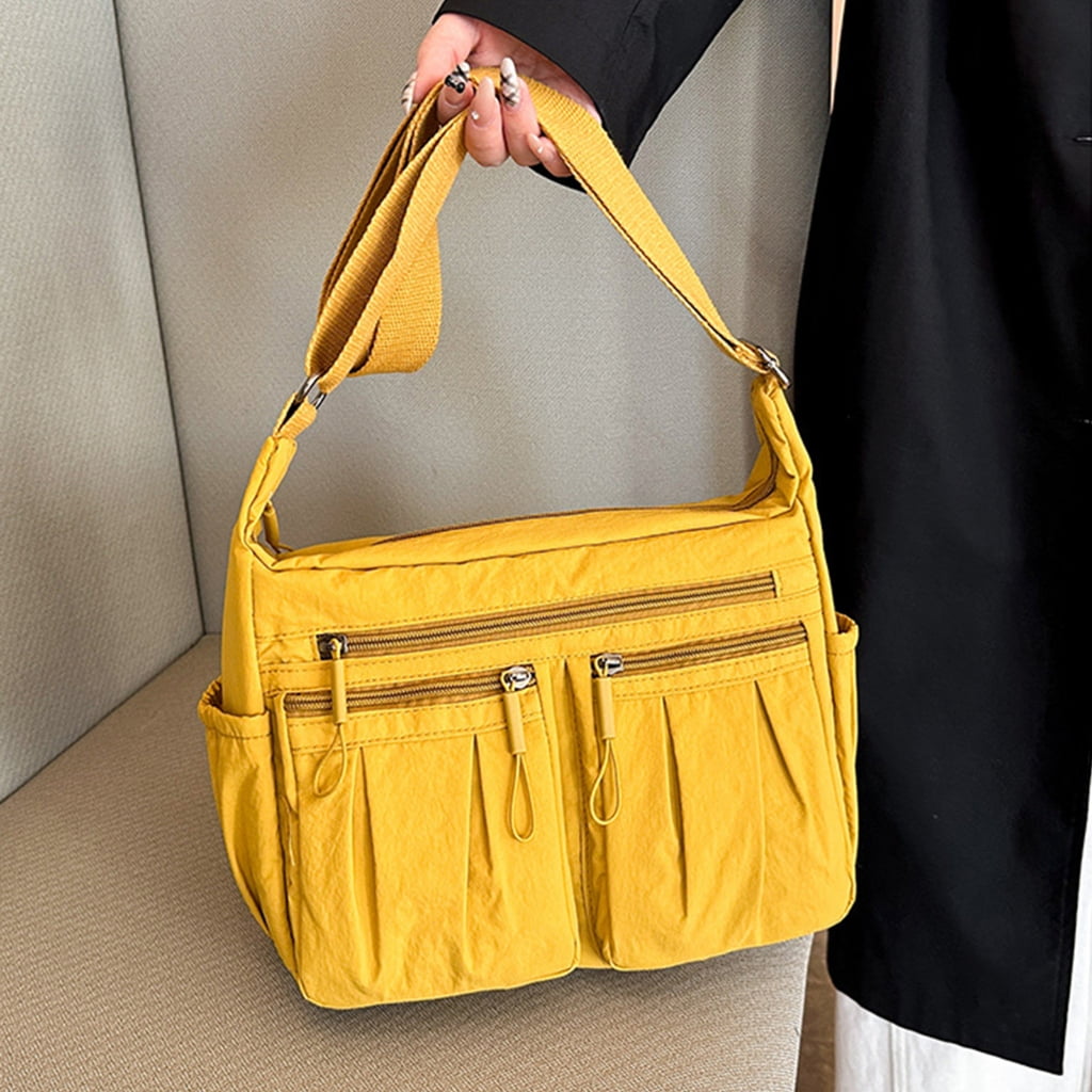 FENOHREFE Crossbody Bag for Women Nylon Waterproofs Shoulder Purse Messenger Bag Lightweight Pocketbooks Waterproofs Messenger Bag