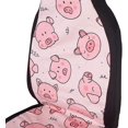 thumbnail image 2 of 2pcs Universal Car Seat Cover With Ins Style Pattern,durable Car Seat Cover, Quick Installation Car Seat Protector For Most Automotive (pig), 2 of 5