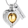 thumbnail image 2 of Heart Urn Necklace for Ashes Heart Hollow Ball Women Men Cremation Jewelry for Ashes Cremation Necklace In Memory of Grandpa Grandma Dad Mom Uncle Aunt Brother Sister Daughter Son, 2 of 7