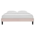 thumbnail image 4 of Modway Reign Queen Performance Velvet Platform Bed Frame in Pink, 4 of 5