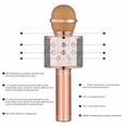 thumbnail image 3 of Greyghost Wireless Bluetooth Karaoke Microphone , 2 in 1 Portable Karaoke Machine Speaker for Android/iPhone/PC, 3 of 6