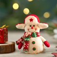 thumbnail image 1 of Decoraciones navideñas, adornos navideños, regalos navideños, bolsas de dulces navideños, bolsas de regalo de Nochebuena, bolsas con cordón, bolsas de peluche de Papá Noel, bolsas con cordón, paquete, 1 of 6