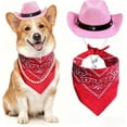 thumbnail image 5 of Disfraces de Halloween para gatos Disfraz de vaquero Sombrero de vaquero con pañuelo para Halloween Fiesta de Halloween Cosplay, 5 of 5