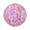 Small Colors Shapes, variant on 15.4" Round Placemat Set of 1 Polyester Fabric Place Mats Non-Slip Dining Kitchen Table Mats for Kitchen Party Decor Pink and Blue Tie-dye Pattern