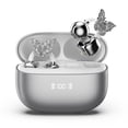 thumbnail image 1 of Auriculares PAXA Bling Open Ear Bluetooth 5.4 inalámbricos plateados, 1 of 7