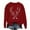 Red Pullover for Women _x, variant on AINIYS Christmas Sweatshirts For Women Cute Deer Graphic Fall Wimter Xmas Crewneck Pullover Long Sleeve Tops Beige Pullover for Women _x L