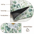 thumbnail image 6 of Green Eucalyptus Leaves Area Rugs 5'x7', Washable Small Throw Rugs for Laundry Room Playroom, Summer Botanical Daisy Floral Indoor Outdoor Rug Non-Slip Low Pile Carpet Runner Reversible Floor Mats, 6 of 8