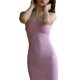thumbnail image 5 of Txlixc WFaldas largas de tirantes de verano para mujeres, faldas de lazo cuadrado de pasta sólida para clubes de fiestas Txlixc moda, 5 of 8