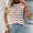 #263-Red, variant on Warop Women's Striped Round Neck Tank Top for Daily Wear and Fashion