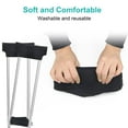 thumbnail image 6 of Crutch Pads - Padding for Walking Arm Crutches - Universal Underarm Padded Forearm Handle Pillow Covers for Hand Grips - Soft Foam Armpit Bariatric Accessories for Adults, Kids, 6 of 7