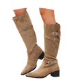 thumbnail image 3 of Women Mid-Calf Boots with Fashionable Buckle for Autumn Versatile Party Evening Wear, 3 of 9