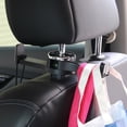 thumbnail image 3 of Soporte de doble gancho para flash de coche G08, soporte creativo para teléfono móvil en el asiento trasero del coche, 3 of 6