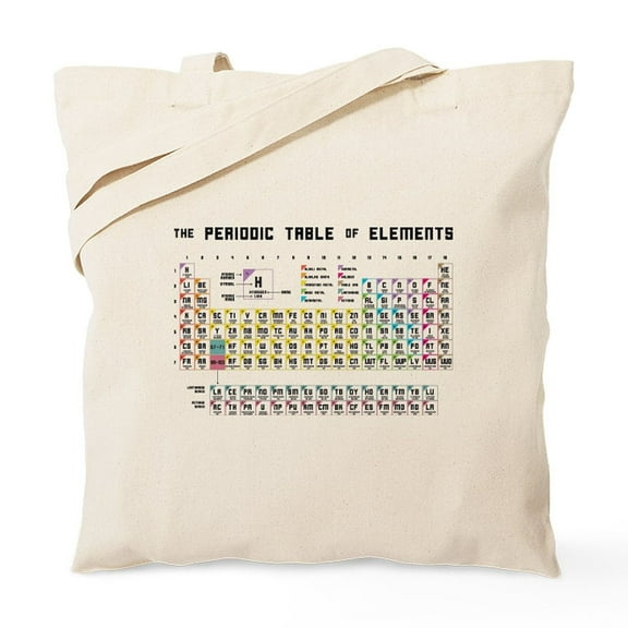 CafePress - The Periodic Table Of Elements Tote Bag - Unisex Canvas Tote Bag, Beige, 1-Piece