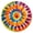 Colorful Rainbow Tie-1, variant on Colorful Rainbow Tie Dye Spiral Pattern Round Fitted Tablecloth with Elastic Edge,Dining Table Cover Waterproof,Outdoor Round Tablecloth for Camping,Dining,Indoor and Outdoor