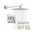 thumbnail image 1 of Regadera Cuadrada Monomando Acero Inoxidable, 1 of 4
