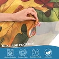 thumbnail image 3 of Yayeee Kitchen Curtains Tier Pair Light Filtering 27"x36" Rod Pocket Short Cafe Window Panel, Colorful Autumn Leaves, 3 of 7