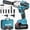 Blue - No Charger, variant on Seesii Cordless Impact Wrench 1/2 inch, High Torque 479 Ft-lbs(650Nm) Brushless Impact Gun,2500RPM w/2x4.0 Battery, 6 Sockets,8 Drill Bits, High Torque Power Impact Driver for Car Home,WH700