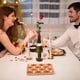 thumbnail image 4 of Vela de poste largo impresa, romántica, para bodas, cenas a la luz de las velas, decoración, candelabro largo insípido, dos juegos, objetos decorativos, 4 of 6