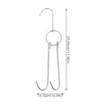 thumbnail image 2 of 4 Pcs Meat Hooks for Smoker Bbq Grill Utensils Roast Goose Poultry Silver, 2 of 8