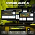 thumbnail image 5 of ATTACK SHARK X65PRO HE Rapid Trigger Keyboard, Magnetic Keyboard, 0.01mm RT Accuracy Gaming Keyboard, Magnetic Switch, Tri-Mode, 0.125ms Latency, 8K Polling Rate, for Gamer (Black Yellow), 5 of 9