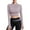 Purple, variant on USSUMA Womens Zip Up Crop Workout Jackets Stand Collar Long Sleeve Slim Fit Yoga Athletic Tops with Thumb Holes up to 45% Off