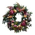 thumbnail image 2 of Corona de primavera/verano para puerta, guirnalda de flores de 45 cm (18 pulgadas), guirnalda colgante de flores artificiales para balcón,, 2 of 9