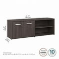 thumbnail image 2 of Studio C Low Storage Cabinet with Doors in Storm Gray - Engineered Wood, 2 of 9
