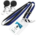 thumbnail image 4 of CHICHUMID 2Sets Black Badge Holders with Lanyards for Business Cards, 4 of 8