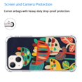thumbnail image 3 of Abstract Flowers Case Compatible with iPhone 13,Aesthetic Art Design TPU Bumper Bumper Cover Case, 3 of 5