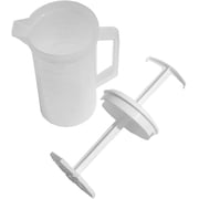 The Original MixStir Mixing Pitcher - 2 QT White Great for Baby formula, protein shakes, salad dressings and much more! Made in the USA