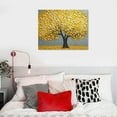 thumbnail image 4 of JEUXUS Thick Textured Gold Tree Oil Paintings Abstract Gold Wall Decor Handmade Paintings 3D Palette Knife Canvas Wall Art for Living Room Elegant Bedroom Decor Large Office Wall Art Wooden 20x16in, 4 of 4