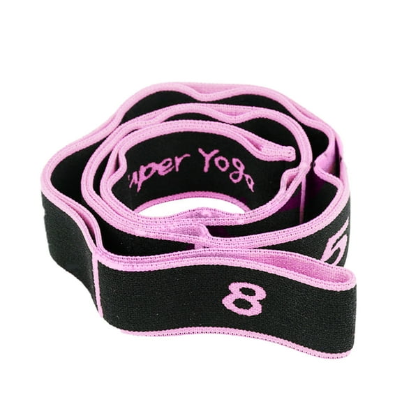 Ueasy Elastic Yoga Stretch Strap - Multi-Loop, 2X Stretch for Yoga/Pilates/Physical Therapy/Gymnastics (90x4cm)​