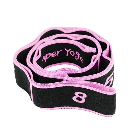 Ueasy Elastic Yoga Stretch Strap - Multi-Loop, 2X Stretch for Yoga/Pilates/Physical Therapy/Gymnastics (90x4cm)