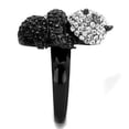 thumbnail image 6 of Womens Panda Ring Anillo Para Mujer 316L Stainless Steel Ring with Top Grade Crystal in Black Diamond Narni, 6 of 6