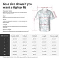 thumbnail image 6 of Lsque Rabbit And Star pattern Hawaiian Shirt for Men, Unisex Summer Beach Casual Short Sleeve Button Down Shirts-Small, 6 of 9
