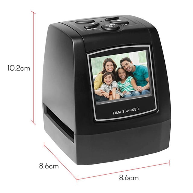 Methold Mini escáner de película negativa portátil, convertidor de película deslizante de 35/135mm, visor de imágenes digitales con pantalla LCD de Electrónica