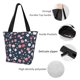 thumbnail image 4 of Disketp Cherry Blossoms Bolsa de Hombro Casual para Mujer, Bolso Cruzado para Compras, Viajes y Uso Diario, 4 of 6