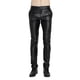 thumbnail image 4 of Sliktaa Pantalones de cuero de pierna recta con forro polar para hombre, 4 of 4