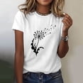 thumbnail image 2 of Trendfront Womens Summer Crew Neck Short Sleeve Tops Butterfly Insect Graphic Print Tees Casual Fashionable Style Apparel T-Shirts, 2 of 4