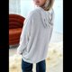 thumbnail image 4 of Sudaderas Oversize para Mujer, Sudaderas de Larga con Botones y Cuello Henley, Ropa de Otoño A . Gris M, 4 of 6