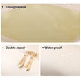 thumbnail image 4 of Unique Bargains 1 Pcs Makeup Bag Cosmetic Travel Bag Waterproof PU Leather Case Makeup Bag for Women S Size Beige, 4 of 6