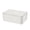 White, variant on YAHHU Disposable Mask Storage Box Dust-proof Flip Cover Wet Tissue Case Organizer Portable for Home Office Travel (7.3 x 4.8 x 2.8 inches / 18.5 x 12.2 x 7.1 cm) - Black-White