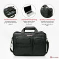 thumbnail image 2 of Alpine Swiss Conrad Messenger Bag 15.6 Inch Laptop Briefcase with Tablet Sleeve, 2 of 10